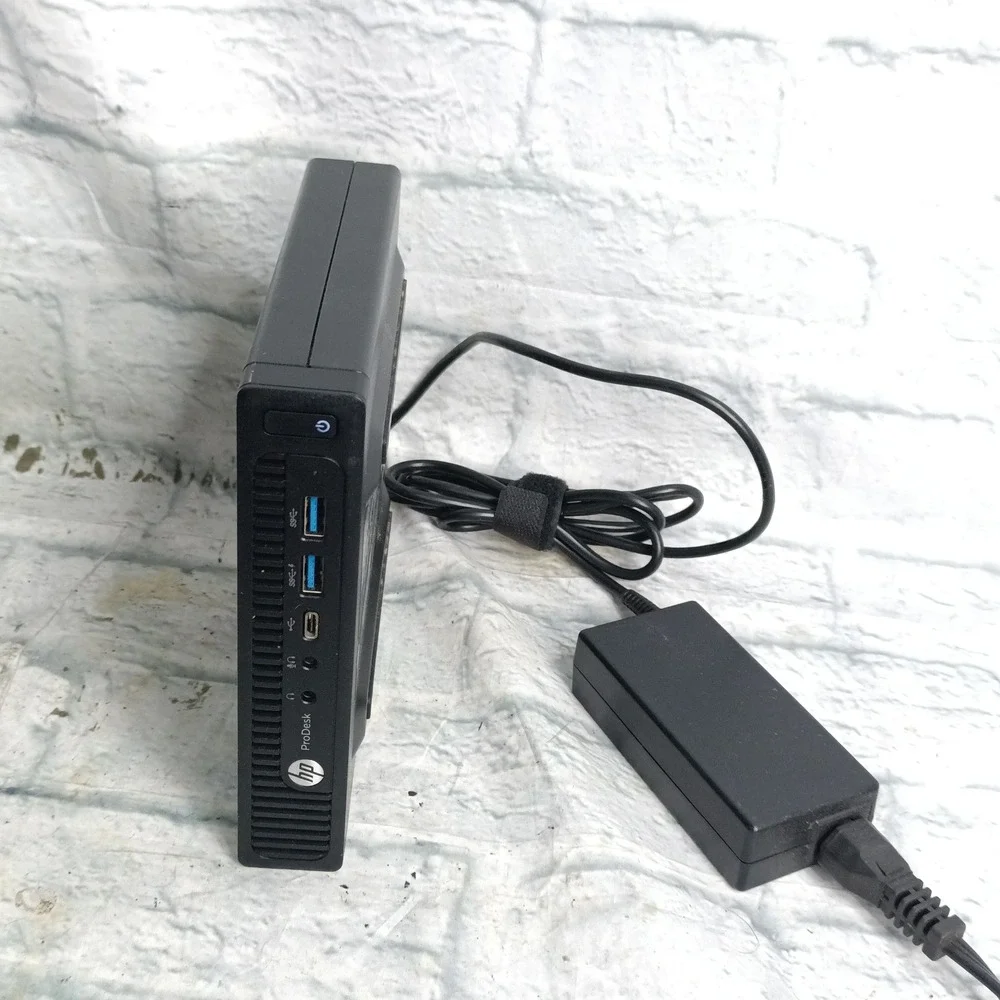 HP ProDesk 600 G2 Desktop Mini Intel Core i3 w/ AC Adapter Powers On   a12